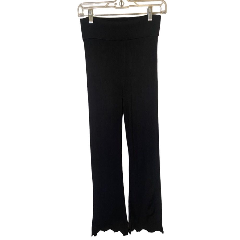 Everlane textured ribbed high rise‎ flare pant M